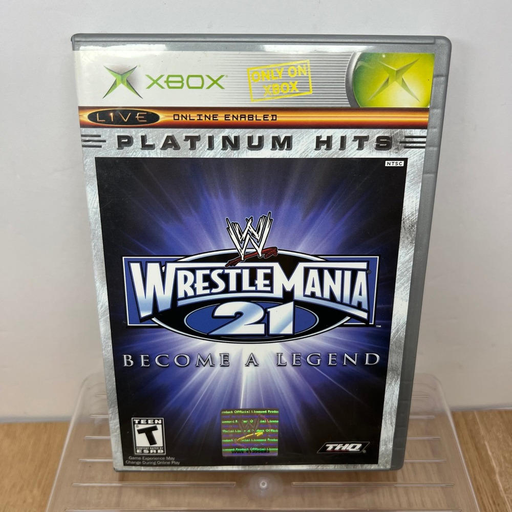 WWE WrestleMania 21 Xbox Platinum Hits Edition Wrestling Fighting Game THQ NTSC